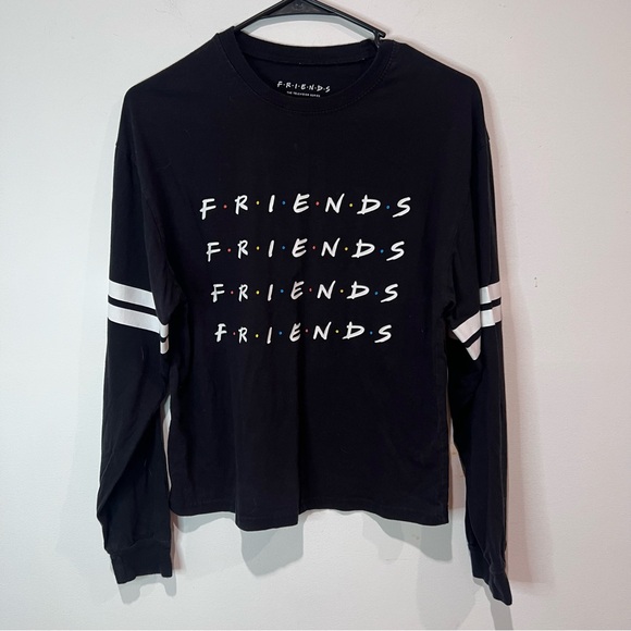 FRIENDS Tops - FRIENDS Black Graphic Long Sleeve Tee